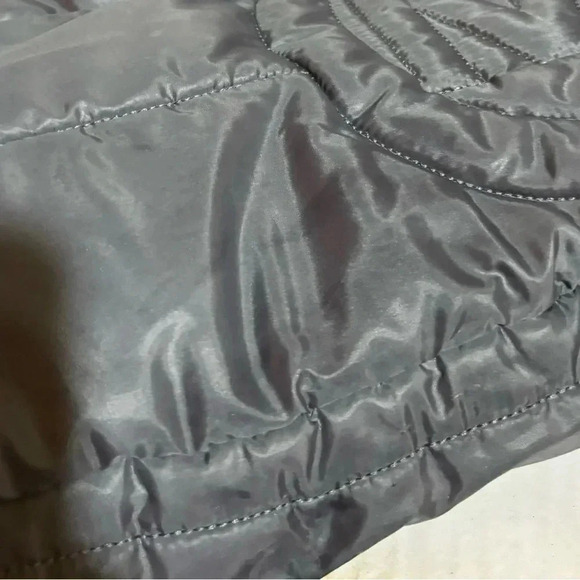 Michael kors Rae large heather gray nylon quilted  drawstring tote bag - Picture 12 of 14